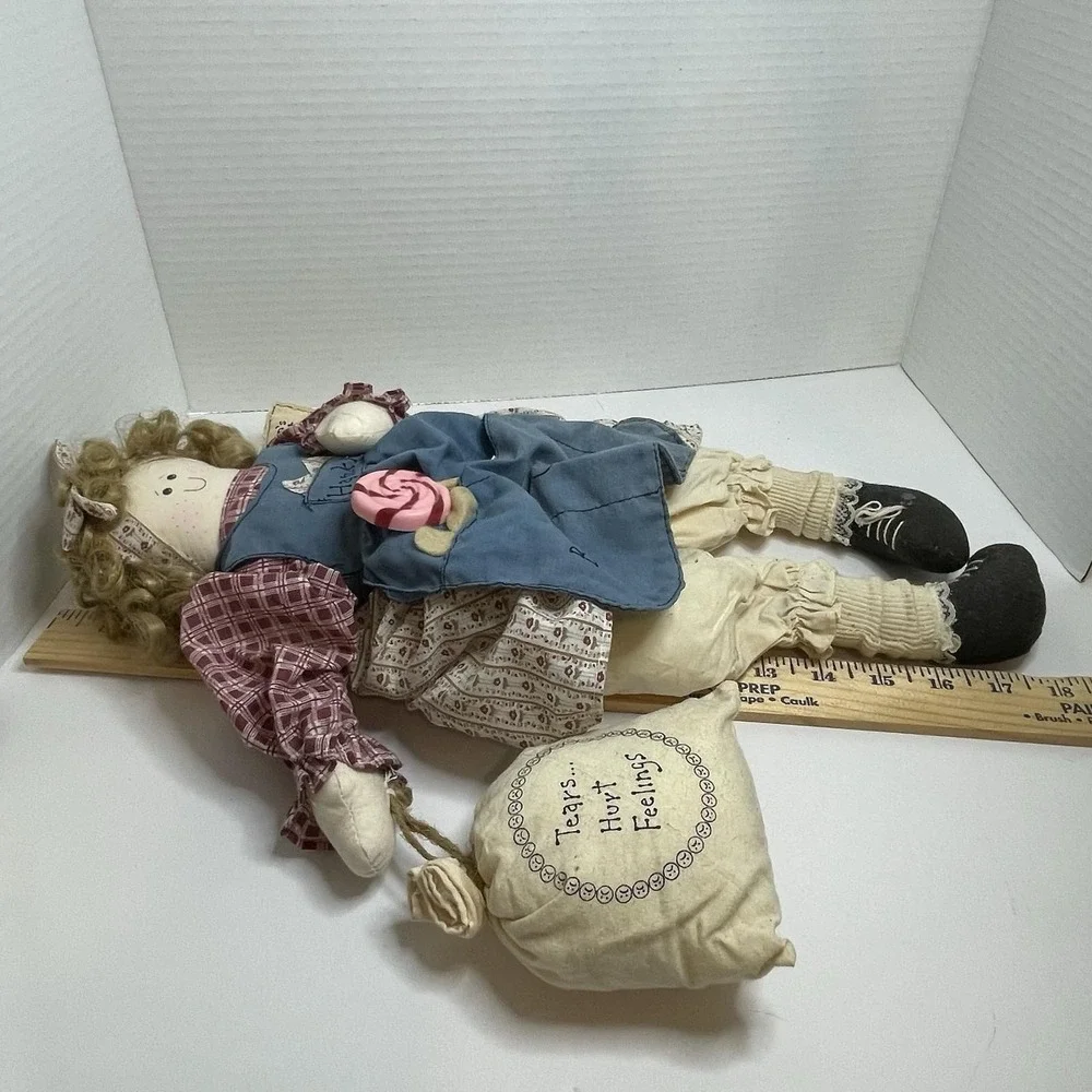 Vintage House of Lloyd 1997 Mom's Fix It Shop  Rag Doll - 18